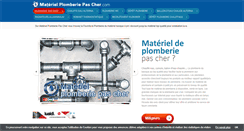 Desktop Screenshot of materiel-plomberie-pas-cher.com