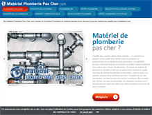 Tablet Screenshot of materiel-plomberie-pas-cher.com